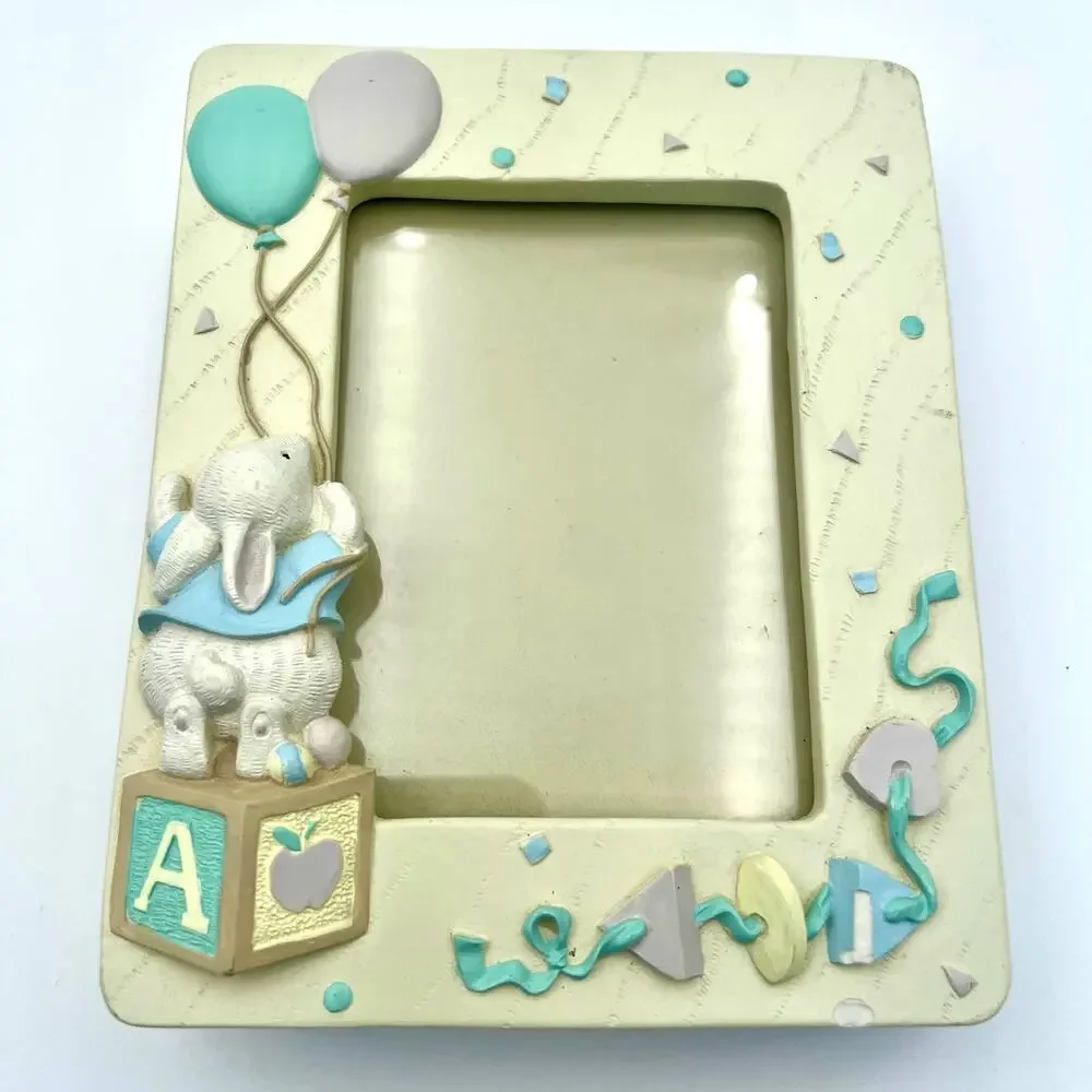 Vintage Burnes Baby Photo Album Bunny Balloons 1992 4x6 Holds 80 Nursery Gift